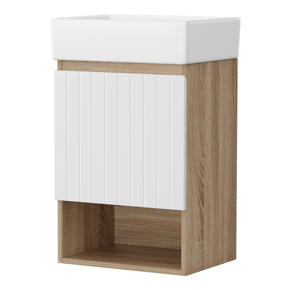 Cefito 445mm Vanity Unit, Wall Hung, White