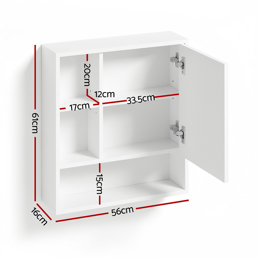 Cefito Mirror Cabinet, Adjustable Shelf, 560mm, Wall Mounted view 2