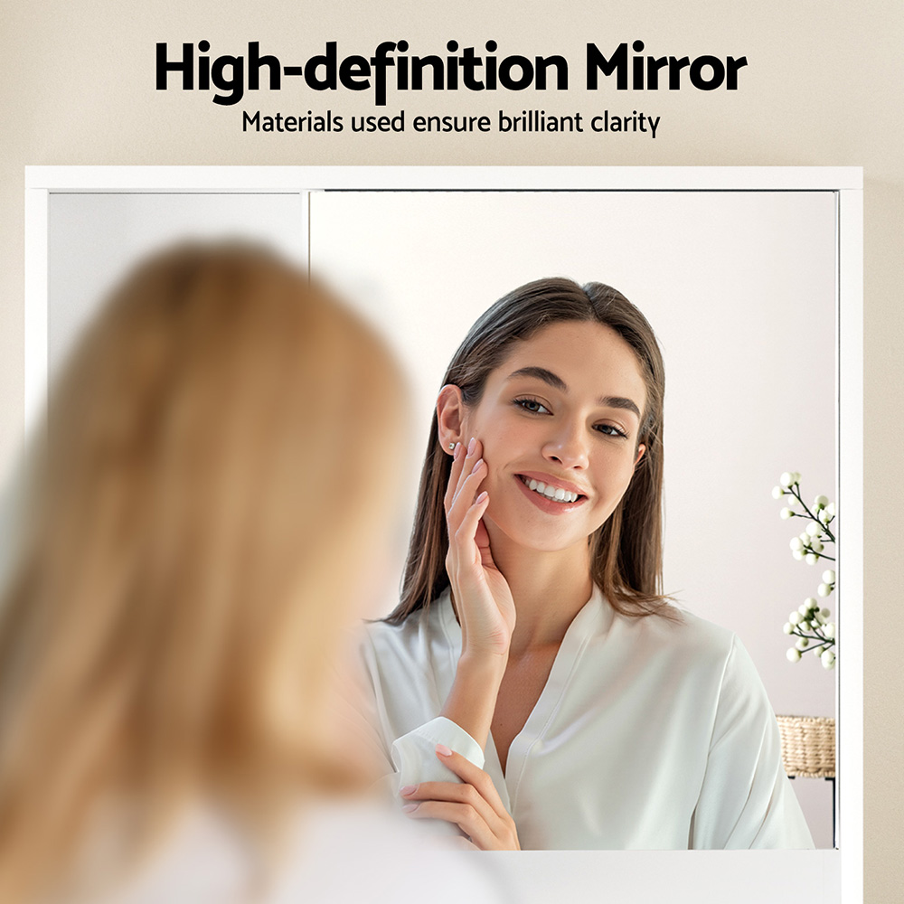Cefito Mirror Cabinet, Adjustable Shelf, 560mm, Wall Mounted view 5
