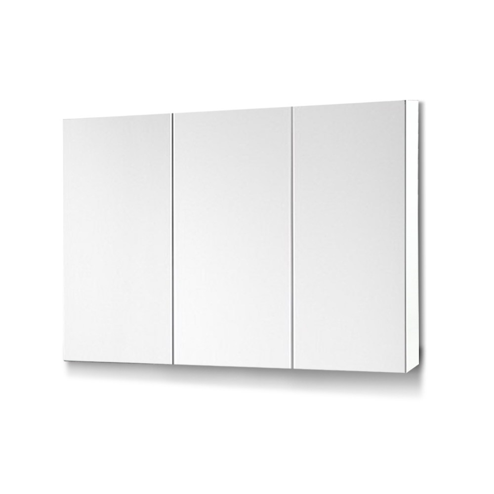 Cefito Vanity Mirror with Storage Cabinet, White