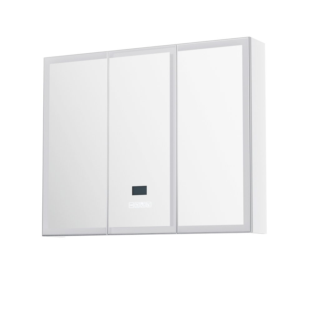 Cefito Bathroom Mirror Cabinet LED 900x720mm 3-Door Storage