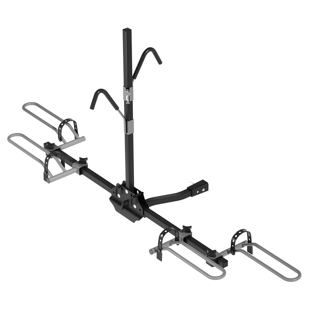 Giantz 2 Bike Carrier Rack Platform 2 Inch Hitch, Black