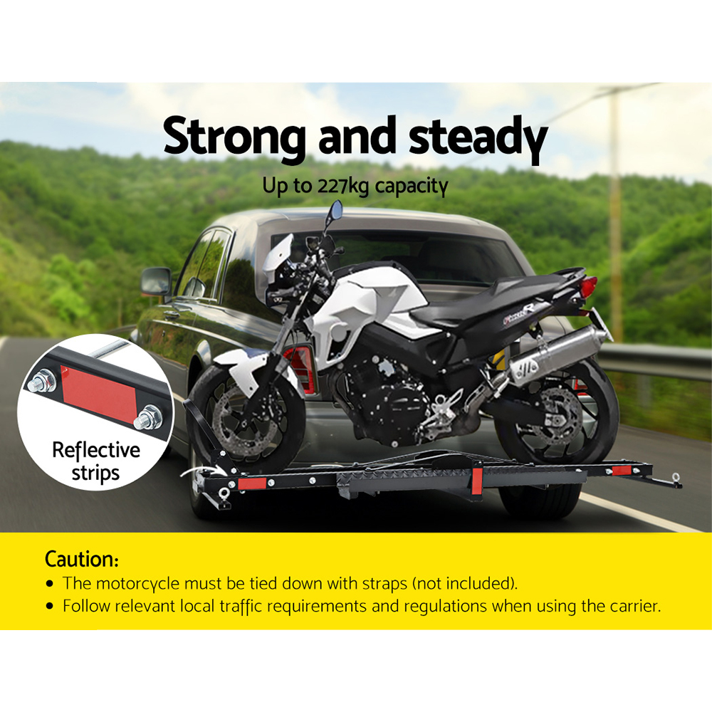 Giantz Motorbike Carrier Rack with Ramp for Dirt Bikes view 3