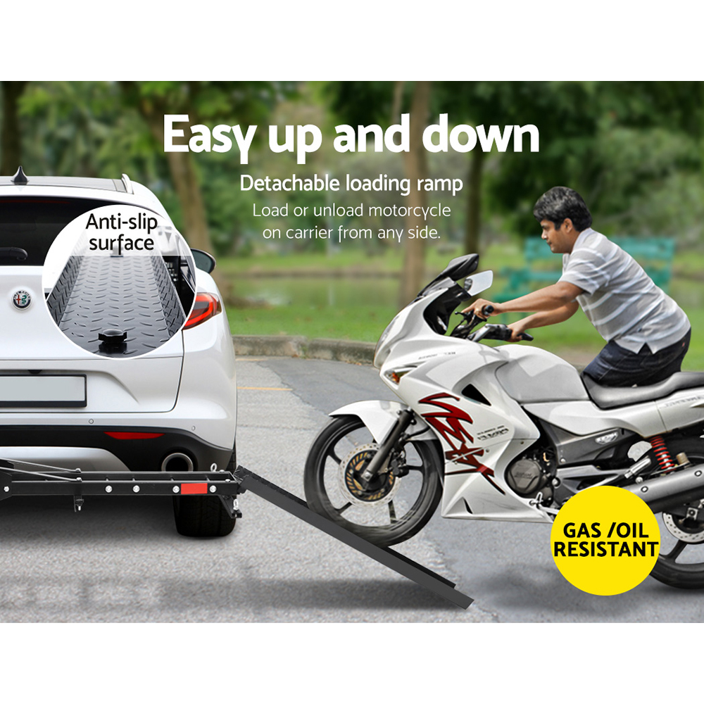 Giantz Motorbike Carrier Rack with Ramp for Dirt Bikes view 5