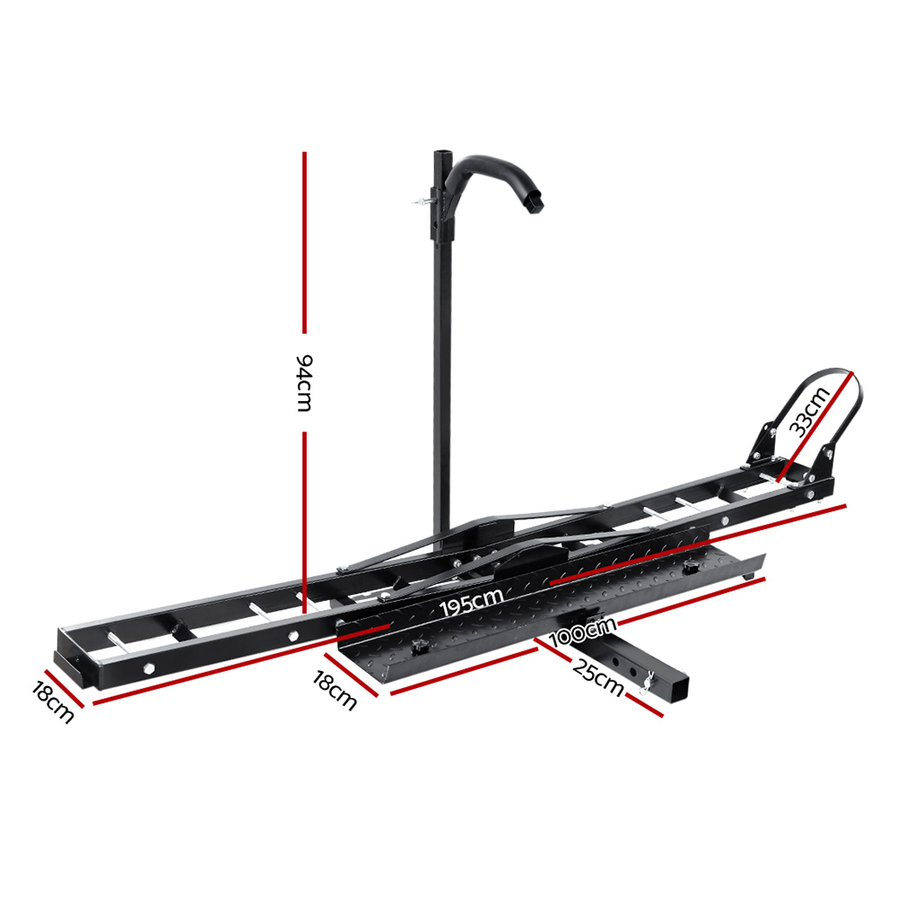 Giantz Motorcycle Carrier Rack 2 Inch Towbar, Adjustable view 2
