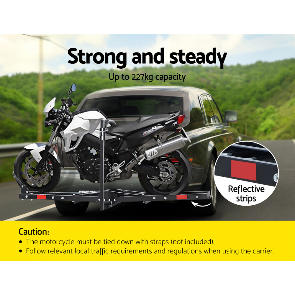 Giantz Motorcycle Carrier Rack 2 Inch Towbar, Adjustable view 3