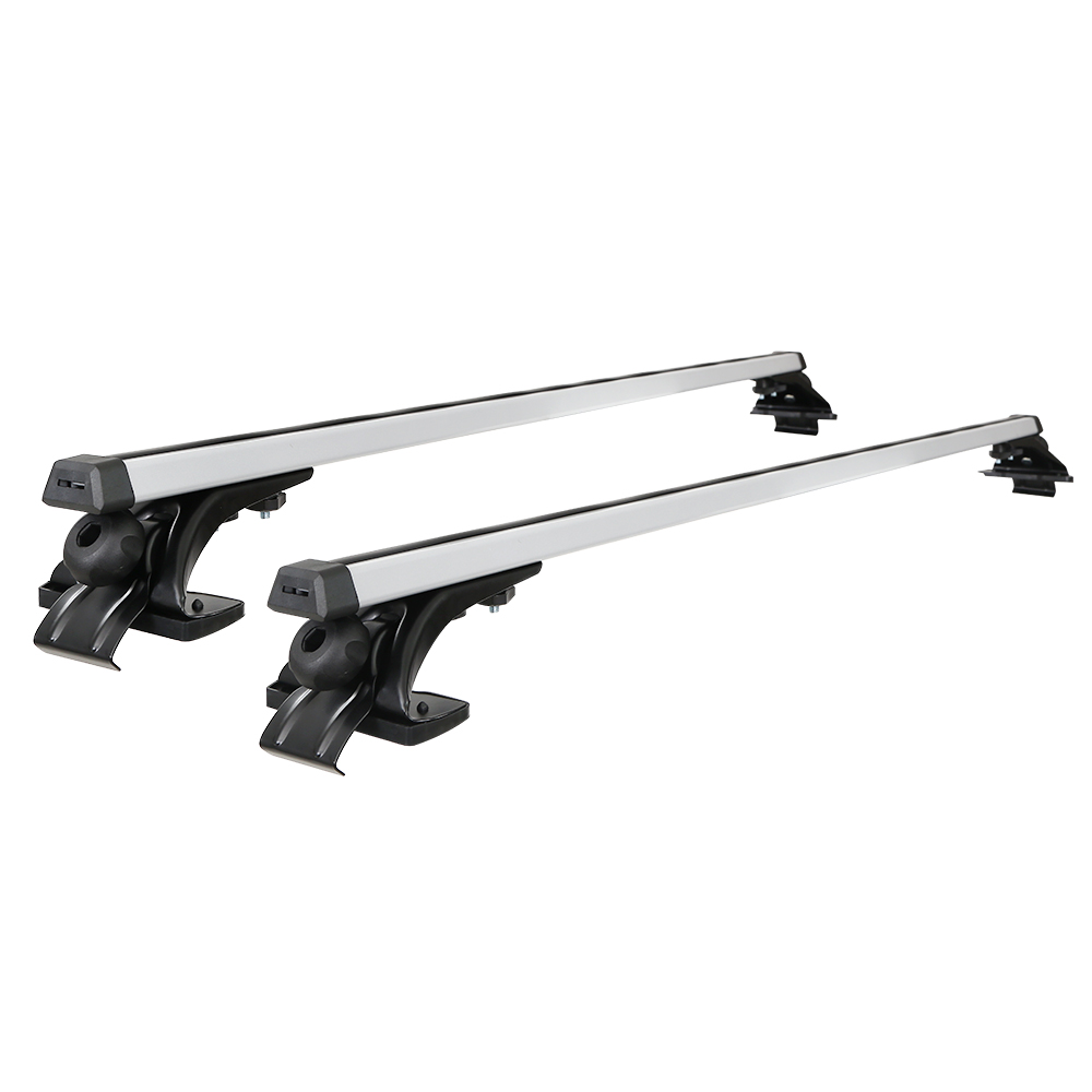 Universal Car Roof Rack Cross Bars 145cm, Silver or Black