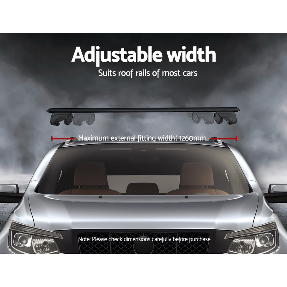 Universal Car Roof Rack Cross Bars Upgraded, 111cm or 126cm view 5