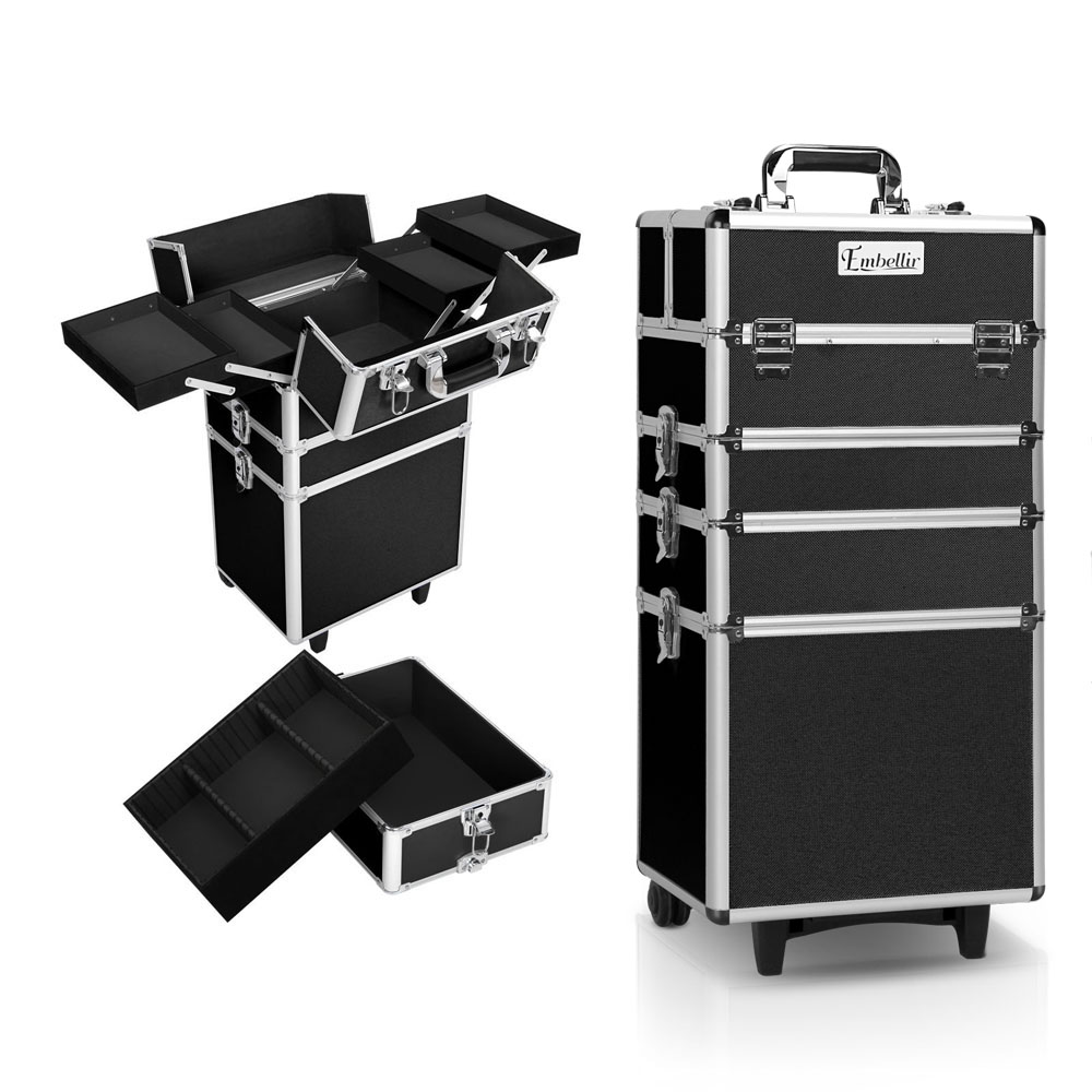 Embellir Makeup Case Trolley, Black & More Colours
