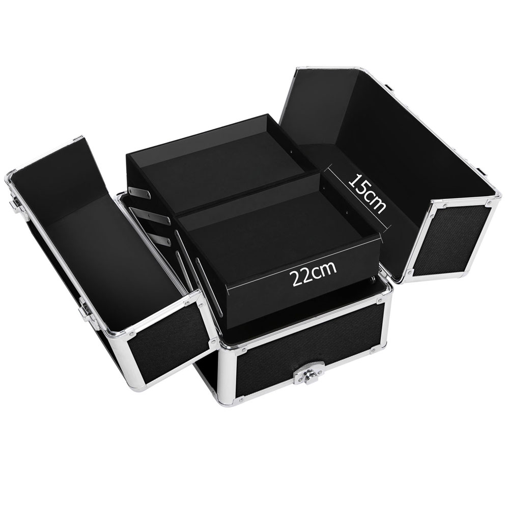 Embellir Makeup Case Trolley, Black & More Colours view 2