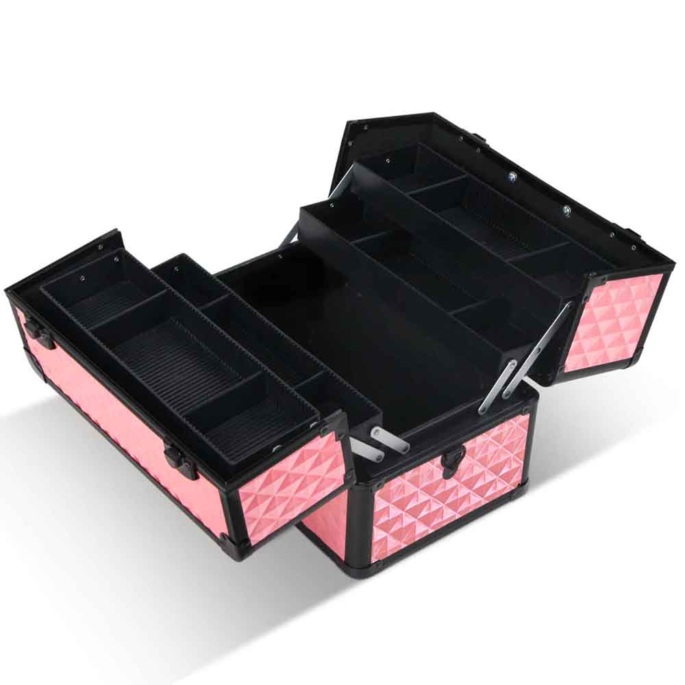 Embellir Makeup Case Diamond Pink Shoulder Strap view 3