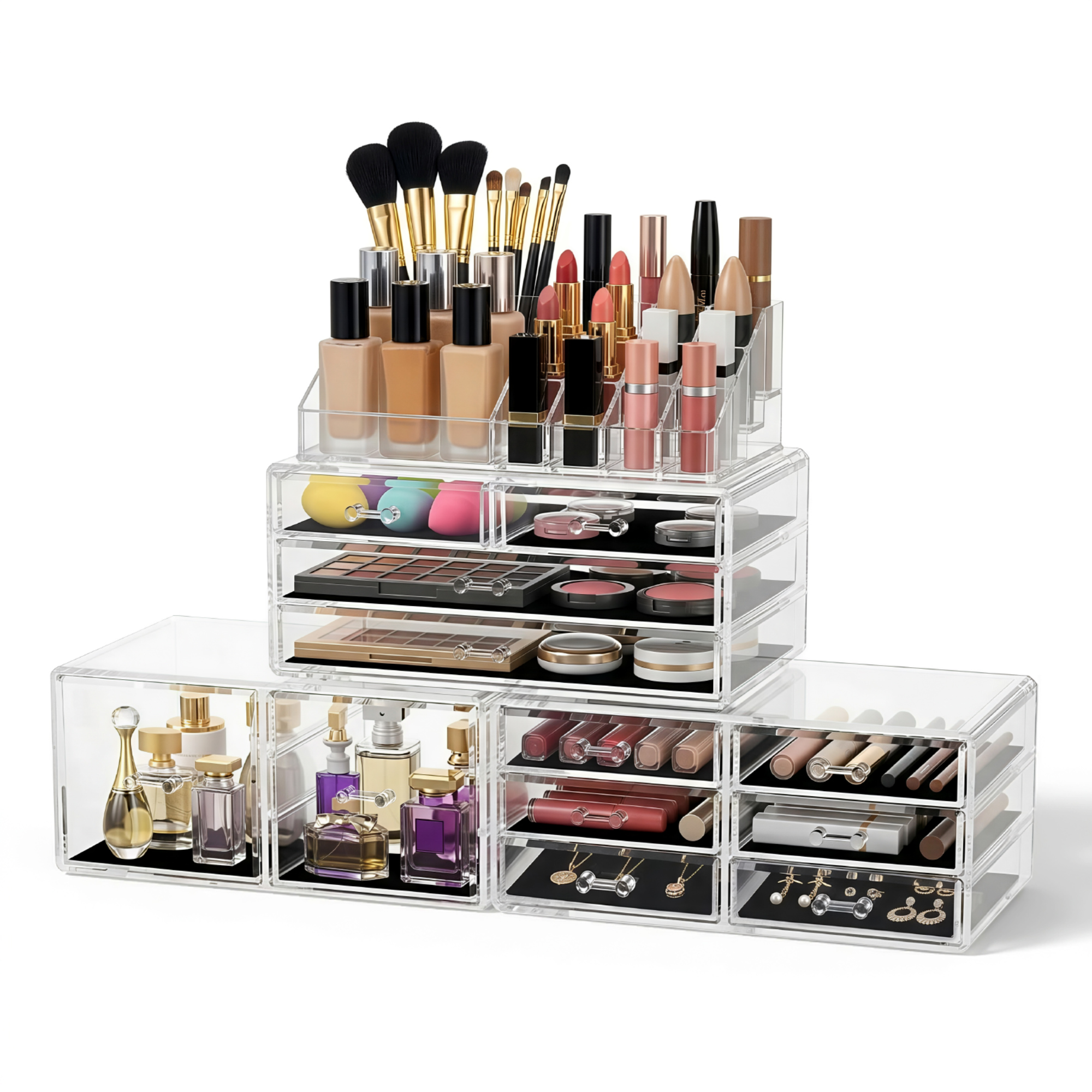 Embellir Cosmetic Organizer Acrylic 12 Drawer Storage