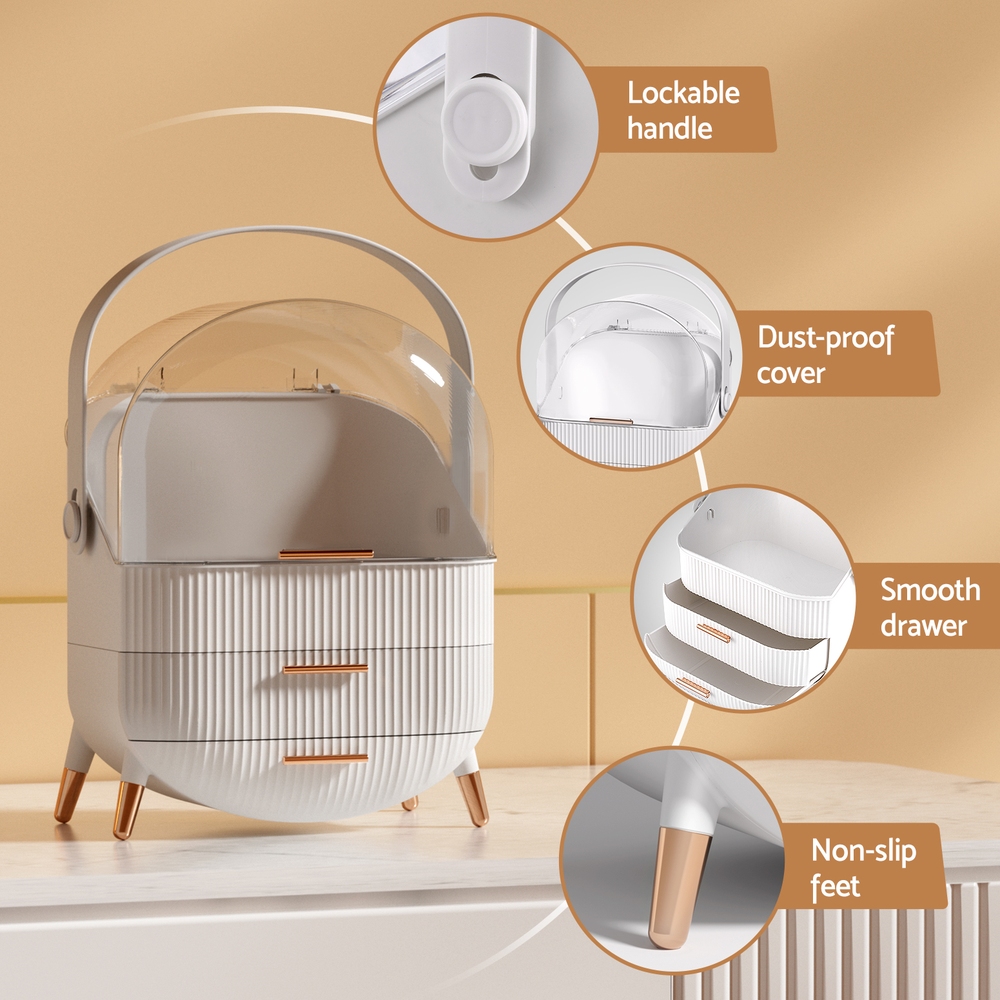 Embellir Cosmetic Organizer Portable Storage Handle view 4