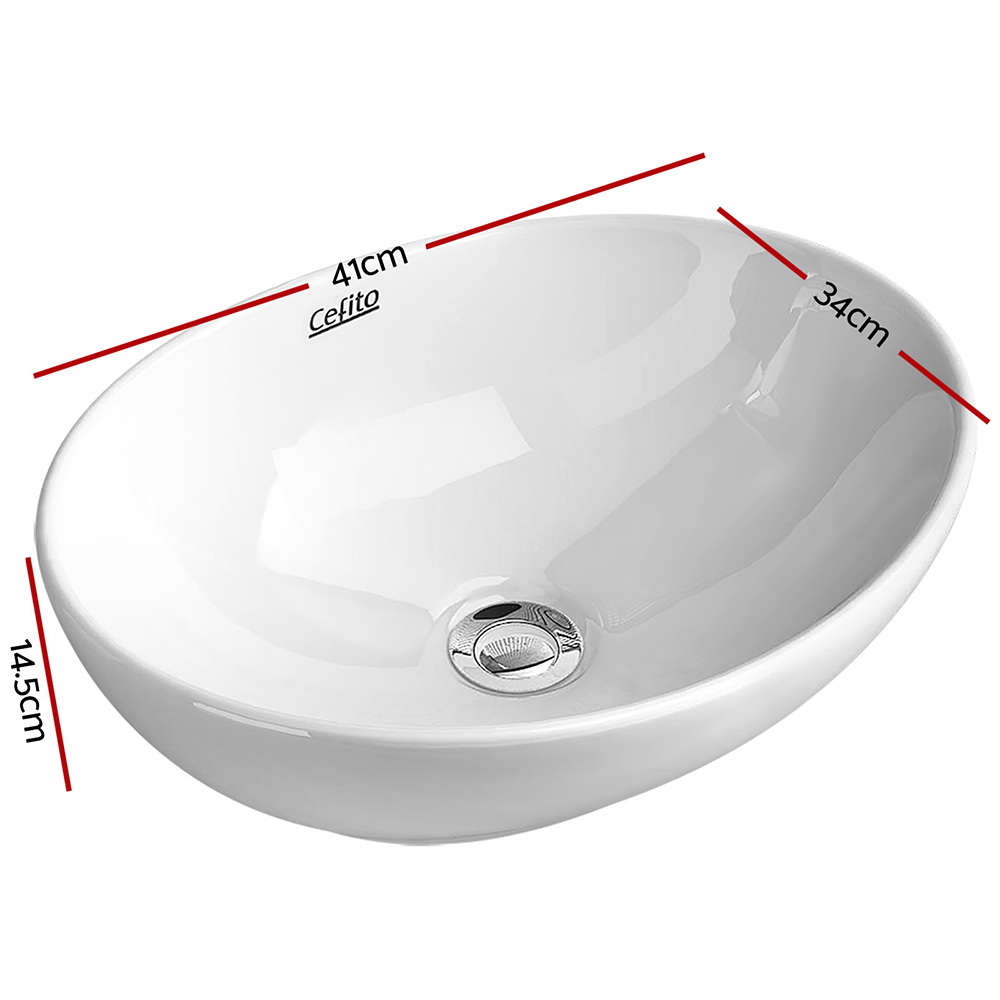 Cefito Ceramic Vanity Sink Basin, 41x34cm view 2