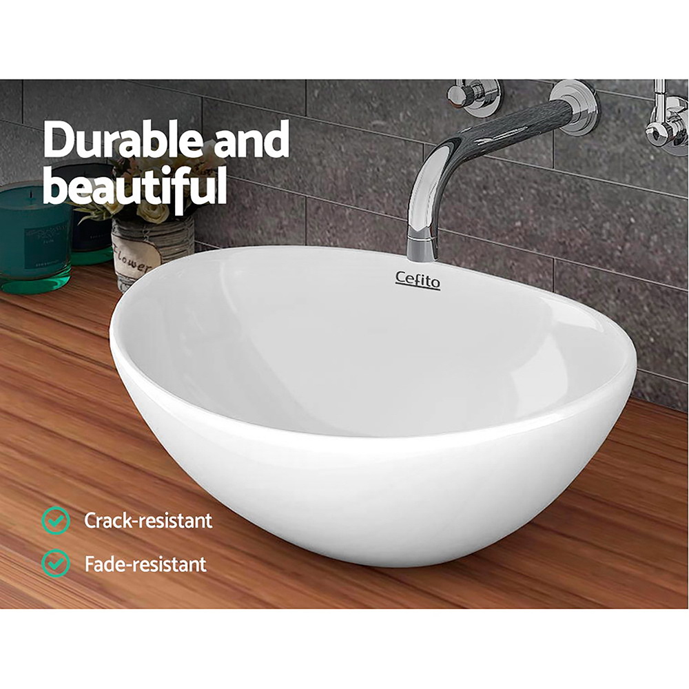 Cefito Ceramic Vanity Sink Basin, 41x34cm view 3