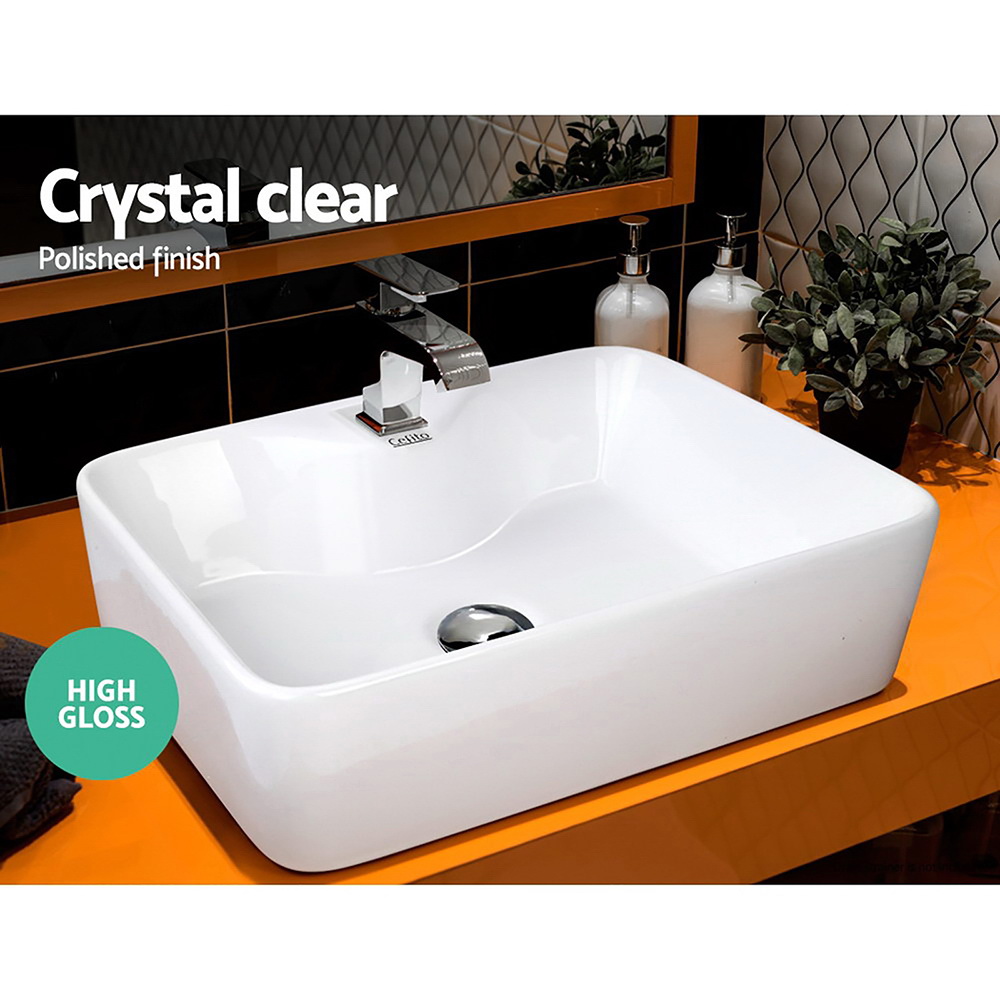 Cefito Ceramic Vanity Sink Basin, 48x38cm view 5