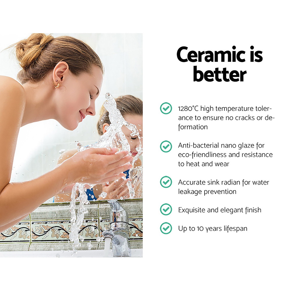 Cefito Ceramic Vanity Sink Basin, 41x41cm view 3