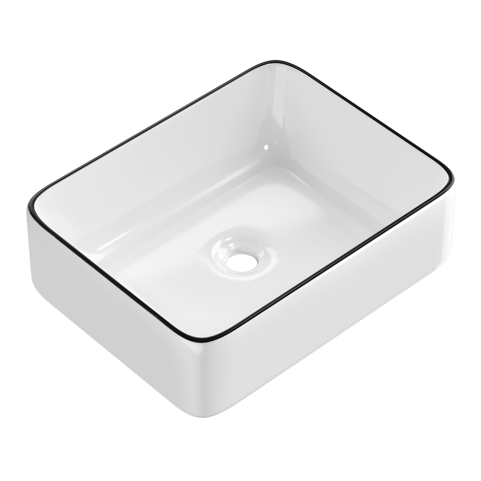 Cefito Ceramic Vanity Sink Basin, Above Counter 48x37cm