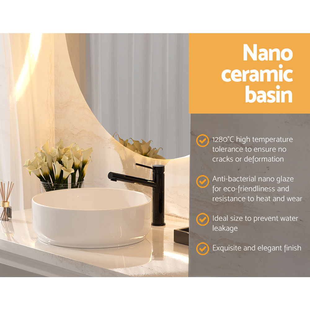 Cefito Ceramic Vanity Sink Basin, 35x12cm view 4
