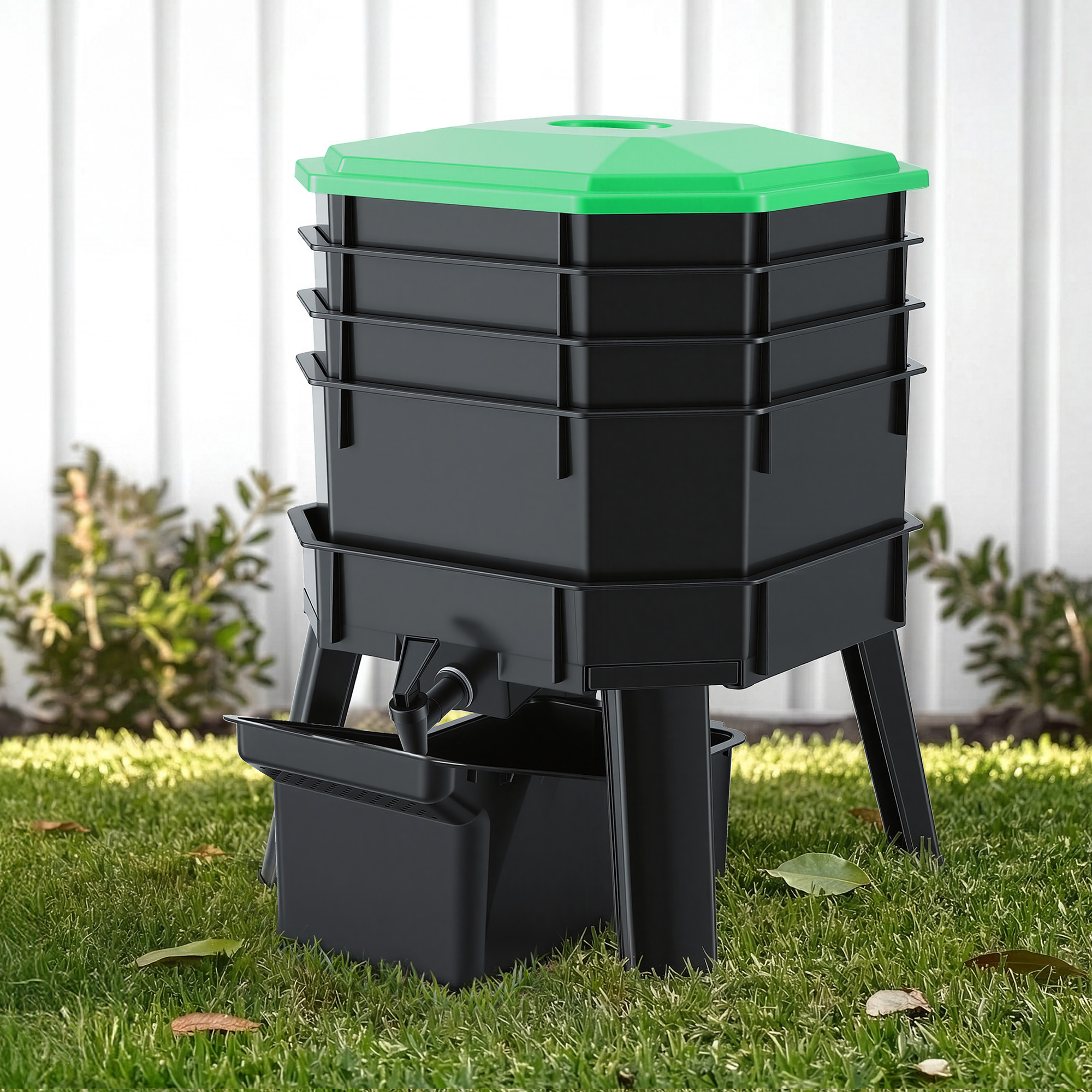 Gardeon 4-Tray Stackable Worm Farm Compost Bin