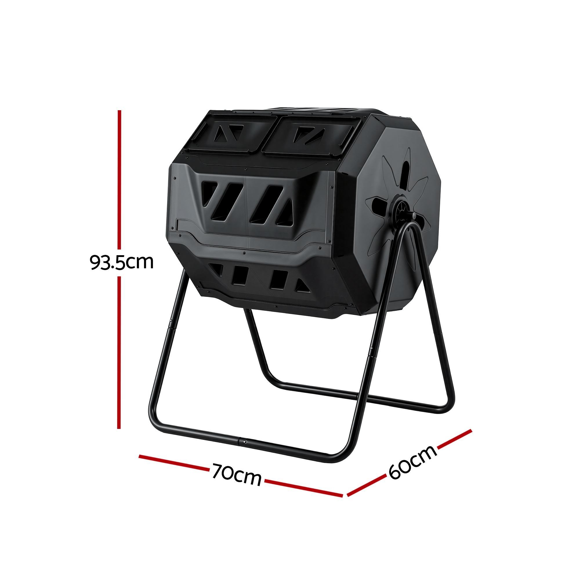 Gardeon 160L Dual Chamber Compost Bin Tumbler view 2