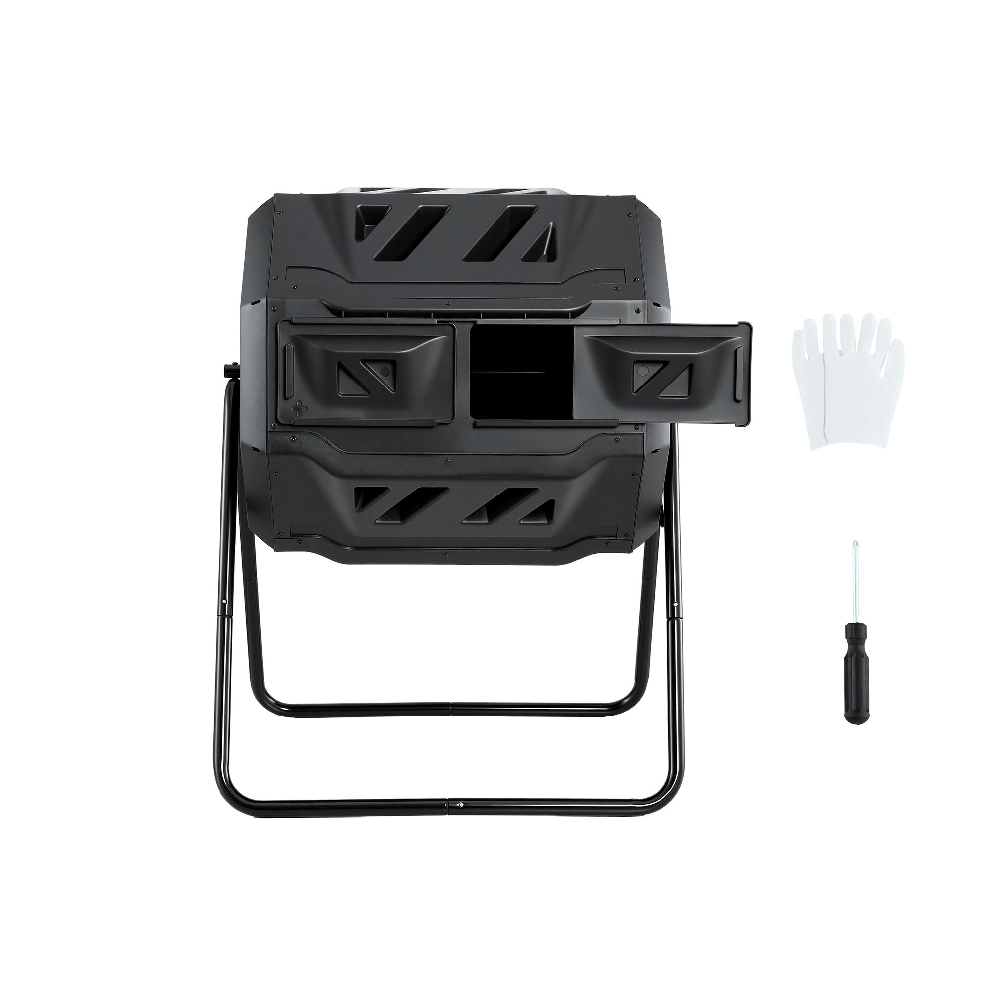 Gardeon 160L Dual Chamber Compost Bin Tumbler view 3