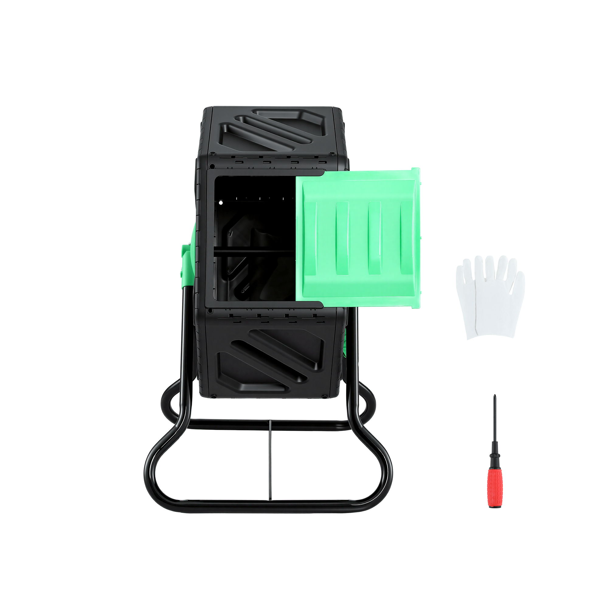Gardeon 65L Rotating Tumbler Compost Bin Sliding Door view 3
