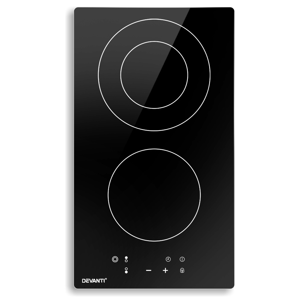 Devanti 30cm Ceramic Cooktop Touch Control view 2