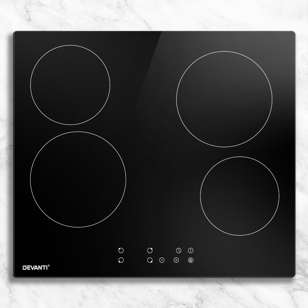 Devanti 60cm Ceramic Cooktop Touch Control