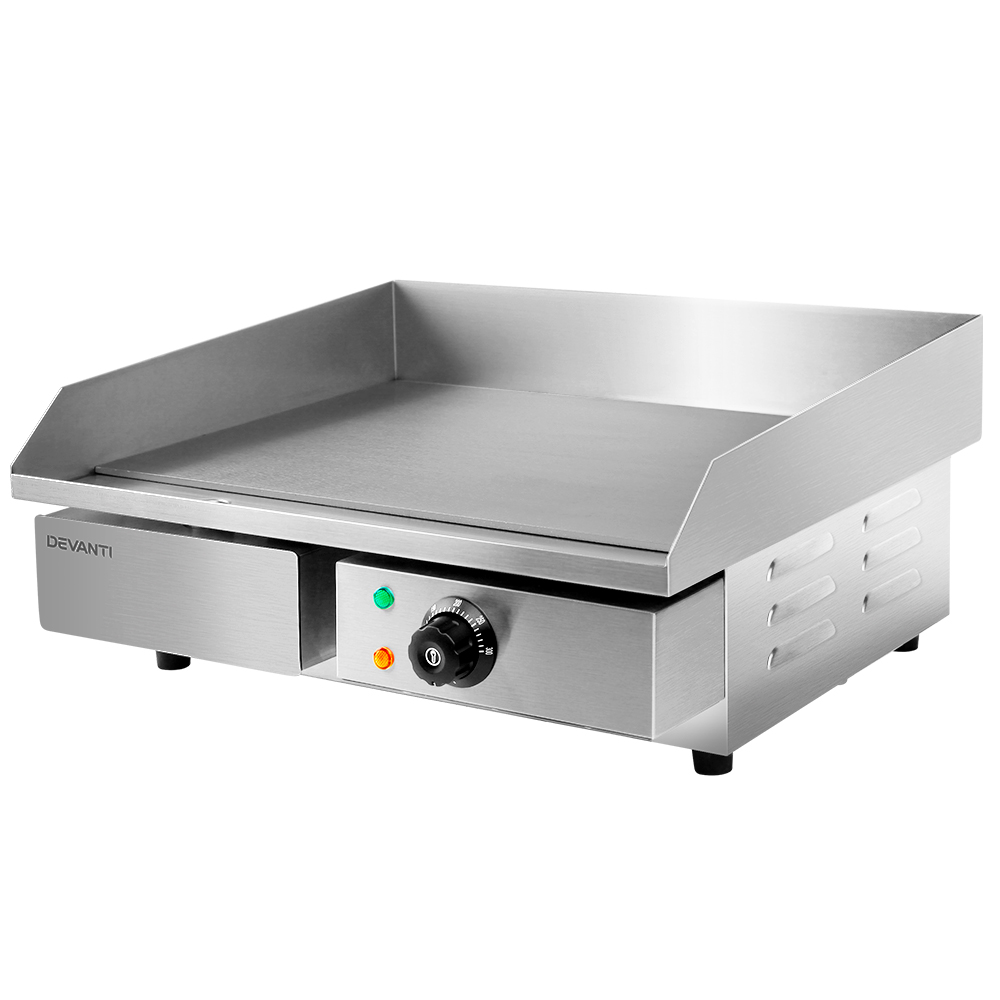 Devanti Commercial Electric Griddle BBQ Grill Plate