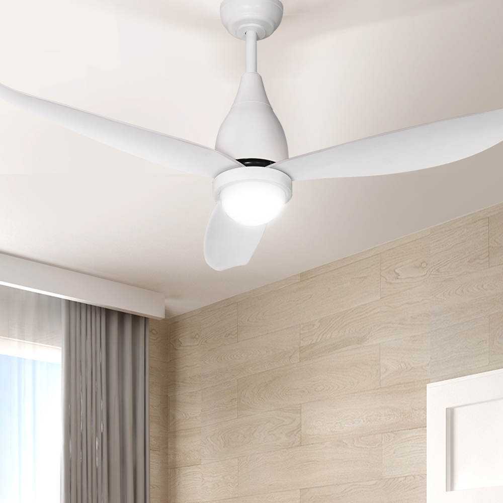 Devanti 52'' DC Ceiling Fan 26W LED Light White view 4