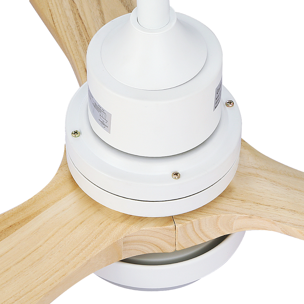 Devanti 52'' DC Ceiling Fan LED Remote Light Wood view 4