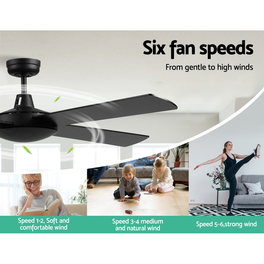 Devanti 52'' DC Ceiling Fan 4 Blades with Remote view 4