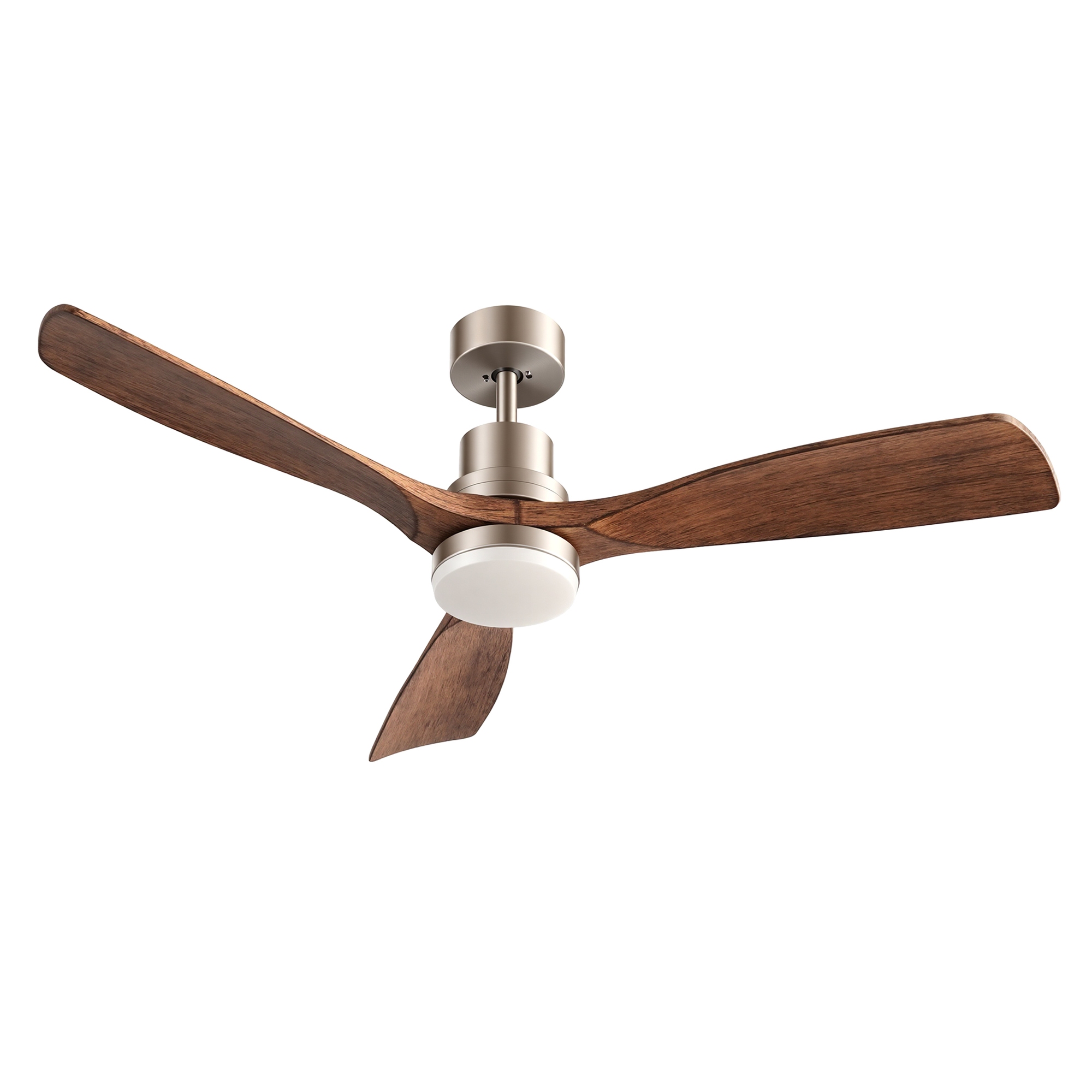 Devanti 52'' Smart Ceiling Fan Timber Blades Brown view 4