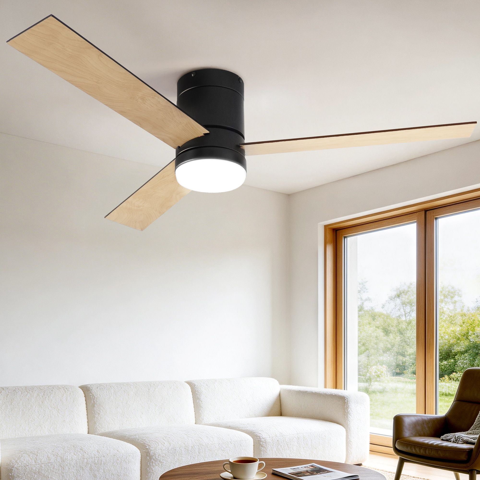 Devanti 52'' Double-Sided Ceiling Fan with Light