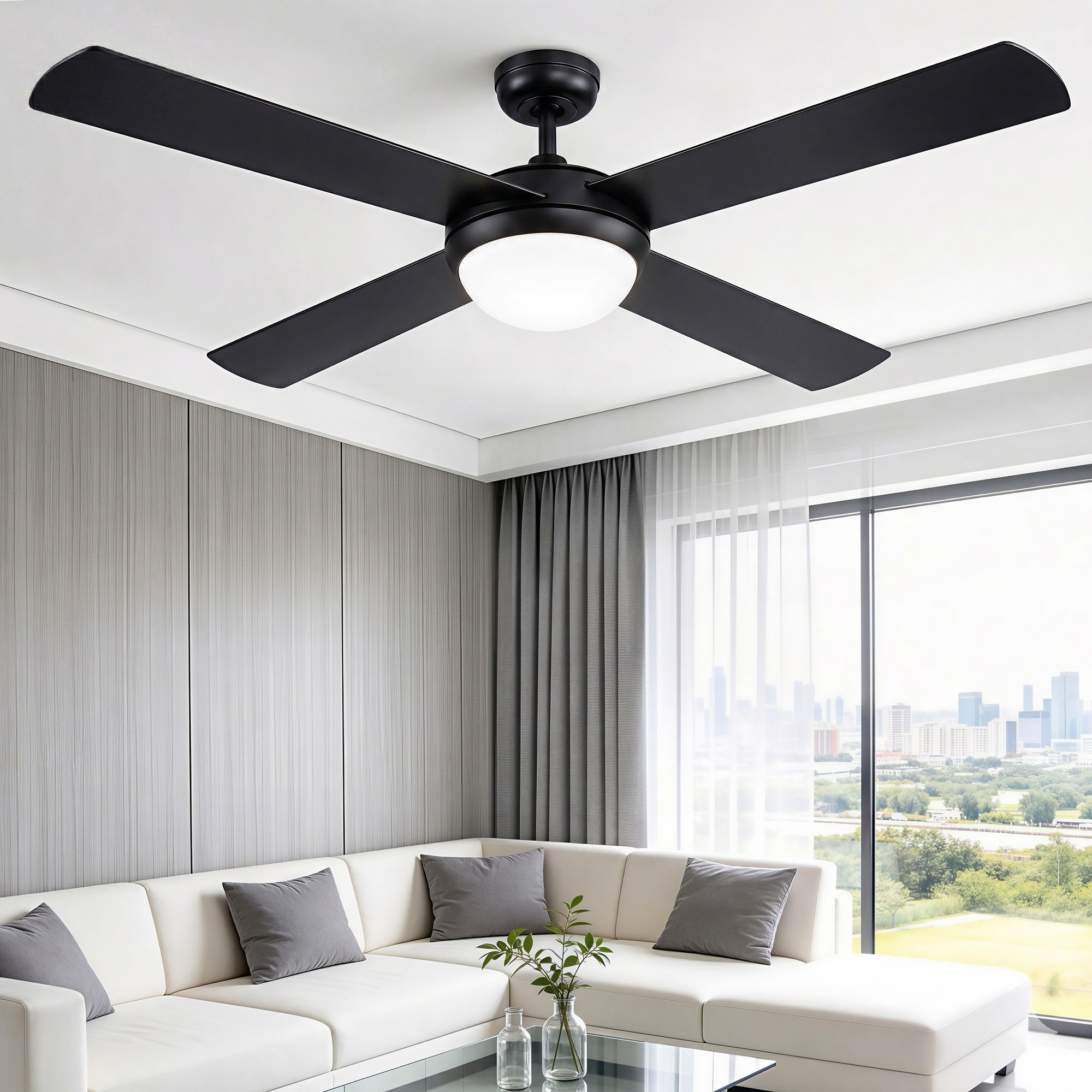 Devanti 52'' DC Ceiling Fan with Light & Remote