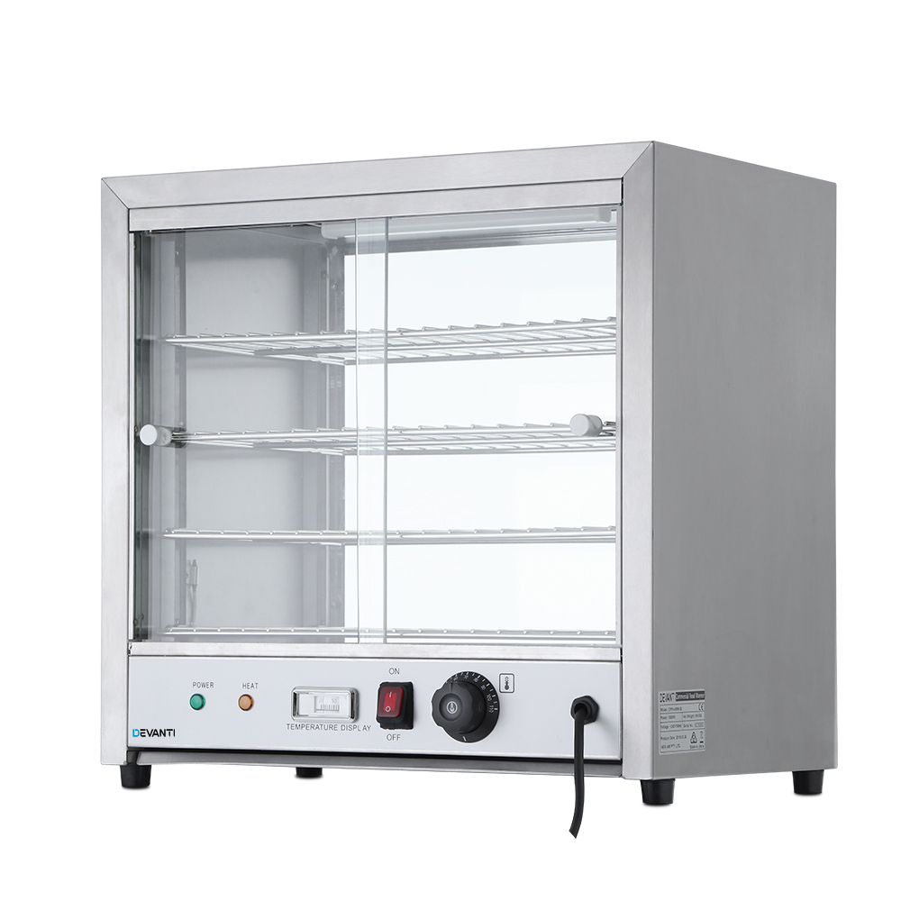 Devanti Food Warmer Display Showcase Cabinet