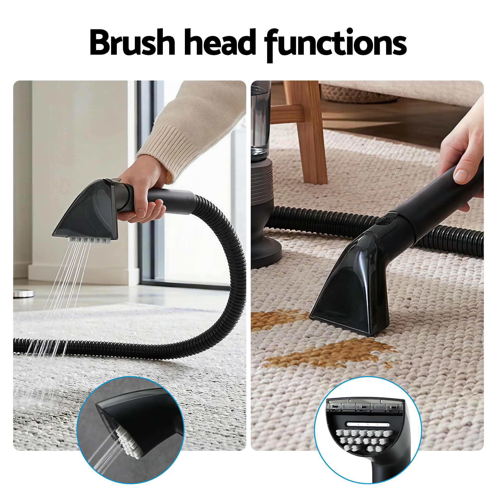 Devanti Handheld Carpet Washer 1700W 11kPa Rapid Heat view 4