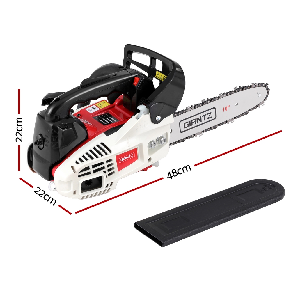 Giantz 25cc Petrol Chainsaw 10 Inch Bar E-Start Pruner view 2