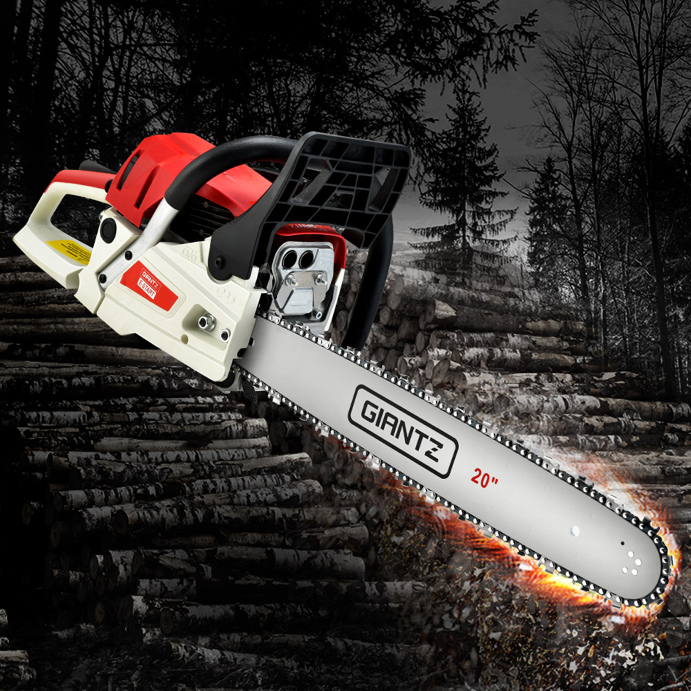 Giantz 58cc Petrol Chainsaw 20 Inch Bar 2.4kW 2 Stroke