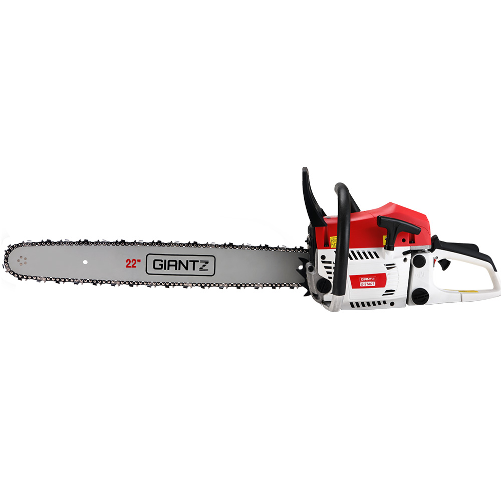Giantz 62CC Petrol Chainsaw 22 Inch Bar Commercial E-Start