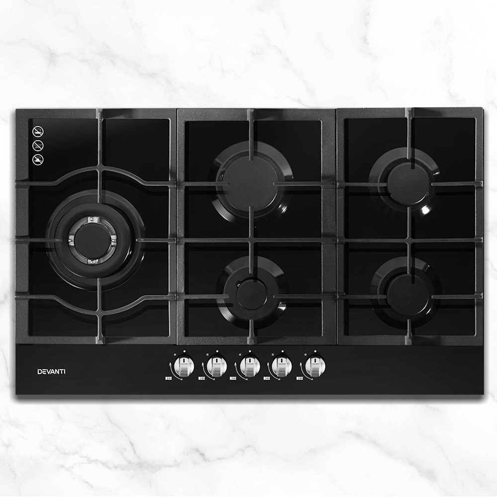 Devanti 90cm 5 Burner Gas Cooktop