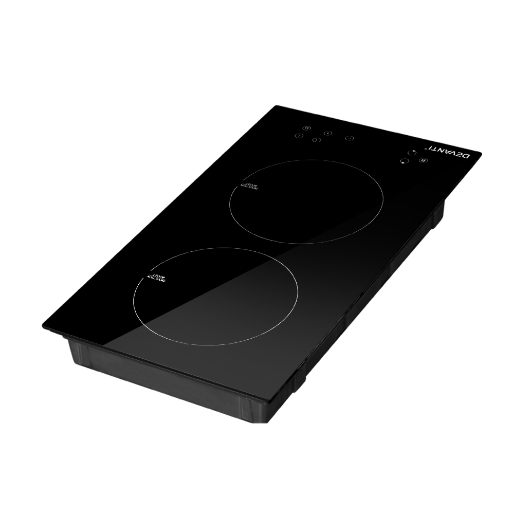Devanti 30cm Induction Cooktop 2 Cooking Zones view 3