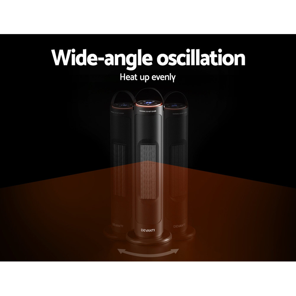 Devanti Ceramic Tower Heater 2000W 4 Modes view 4