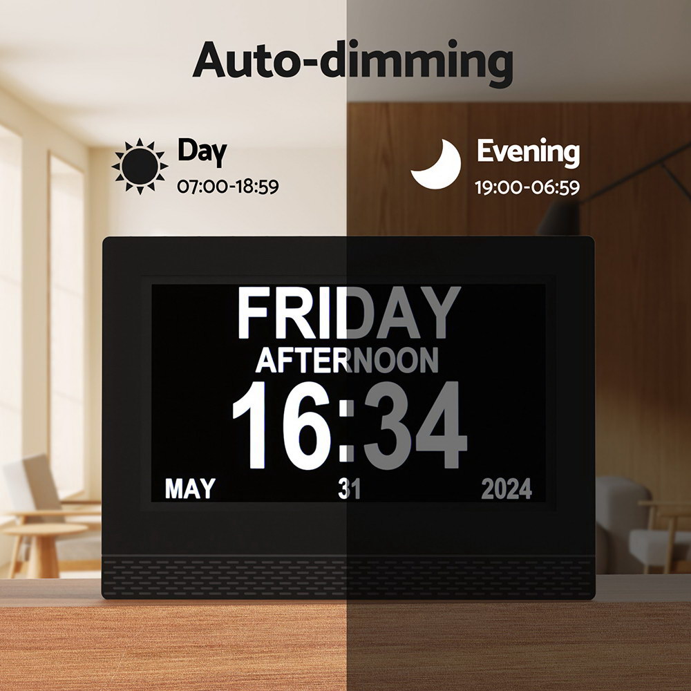 Artiss 7 Inch Digital Day Clock in 2 Colours view 5