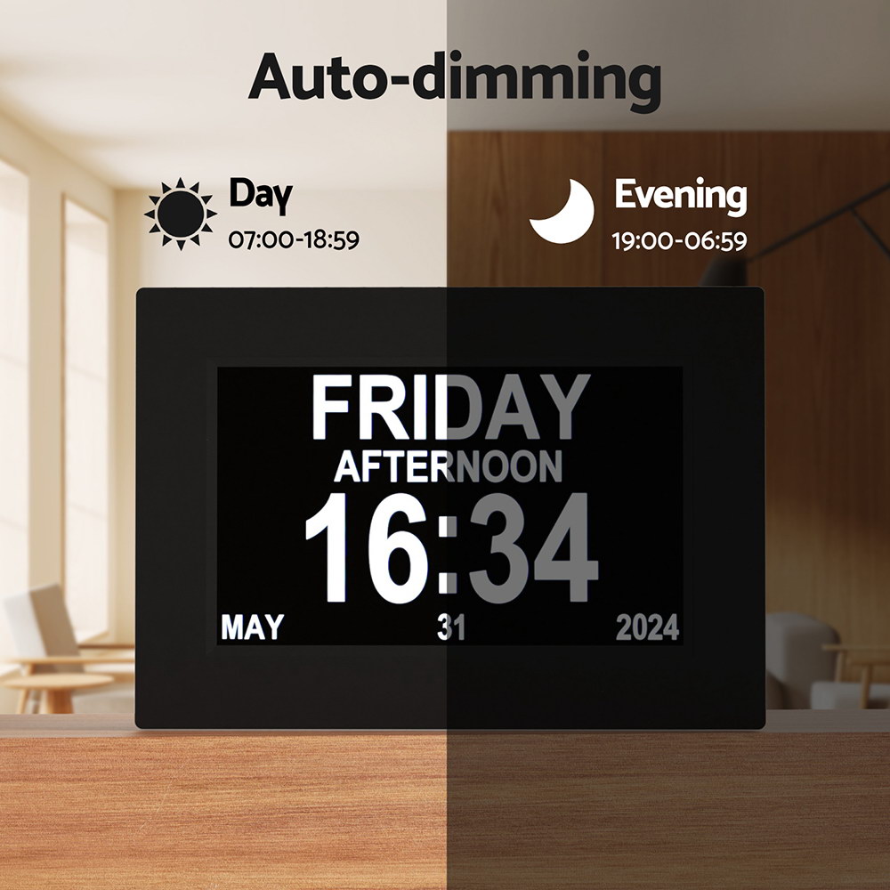 Artiss 8 Inch Digital Day Clock in 2 Colours view 5