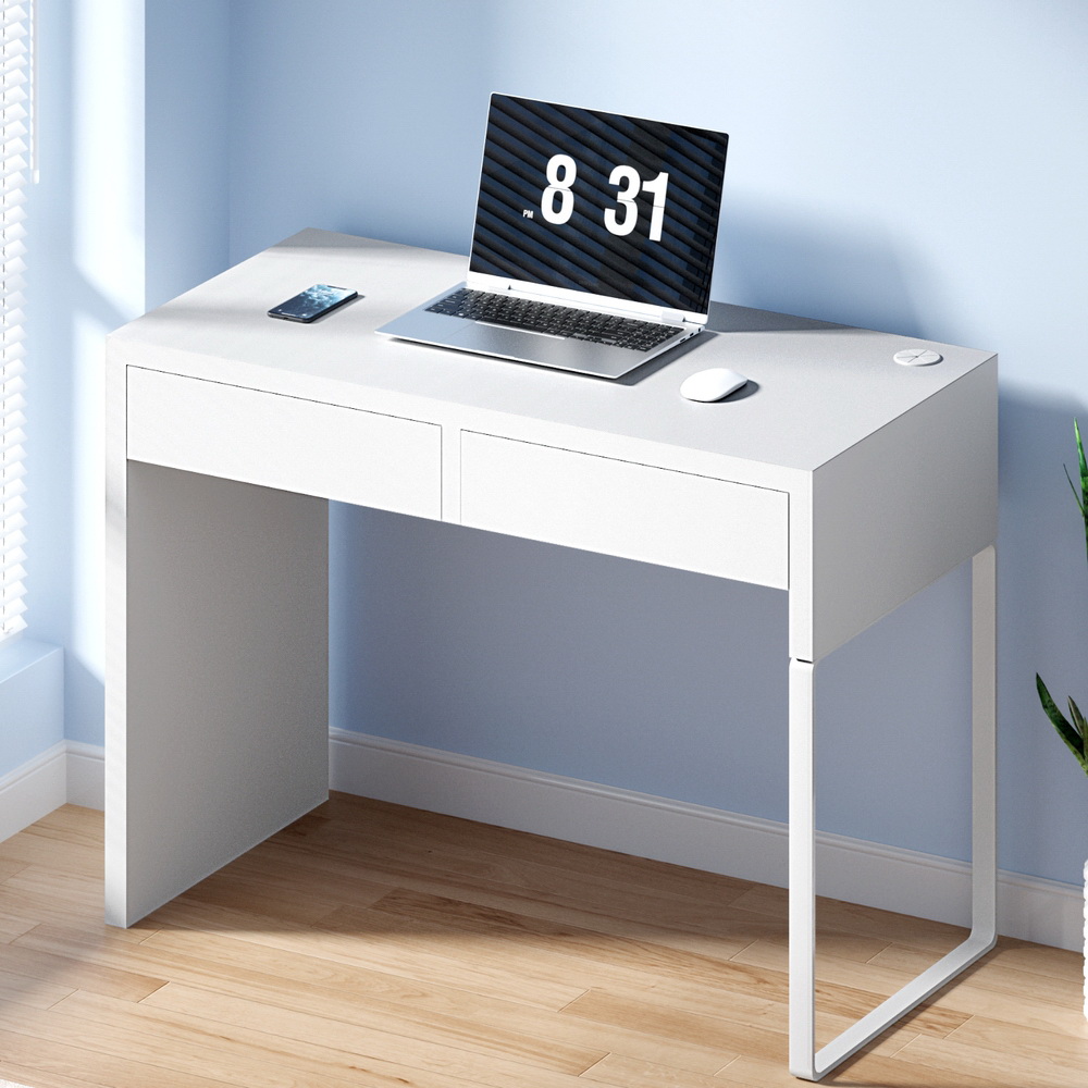 Artiss Computer Desk with Drawer White
