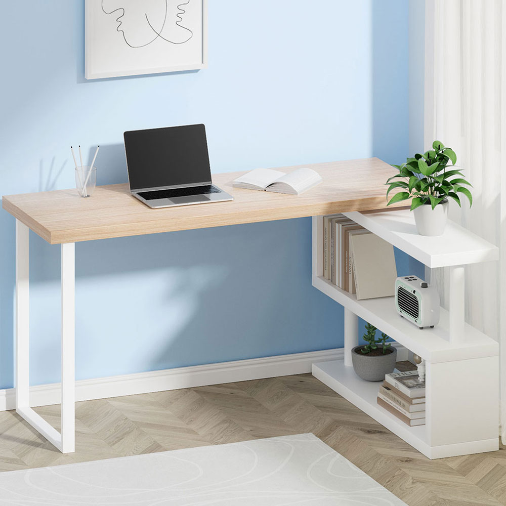 Artiss 140cm Computer Desk with Bookshelf