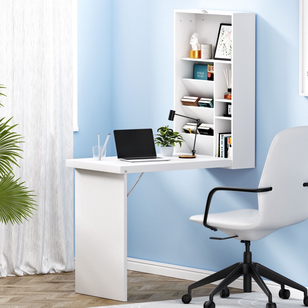 Artiss White Wall Mount Computer Desk