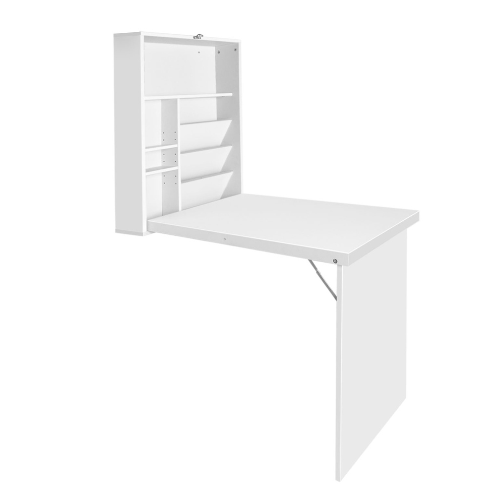 Artiss White Wall Mount Computer Desk view 3